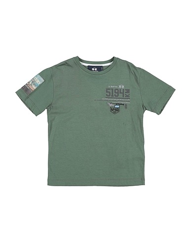 LA MARTINA Ｔシャツ ミリタリーグリーン コットン 100%