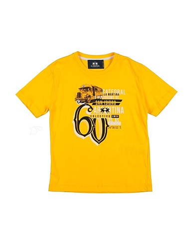 LA MARTINA T-shirt Yellow 100% Cotton