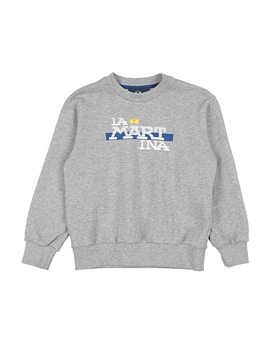 LA MARTINA Felpa Grigio chiaro 100% Cotone, Elastan