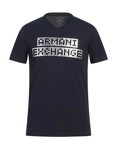 ARMANI EXCHANGE T-shirt Midnight blue 100% Cotton