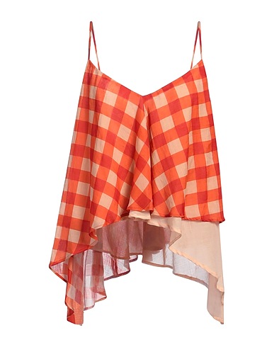 SEMICOUTURE Camisole Rosso 100% Ramiè