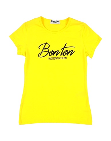MAËLIE T-shirt Yellow 96% Cotton, 4% Elastane
