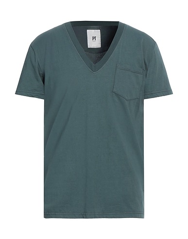PT Torino T-shirt Verde petrolio 100% Cotone