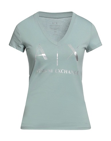 ARMANI EXCHANGE Ｔシャツ ライトグリーン コットン 100%