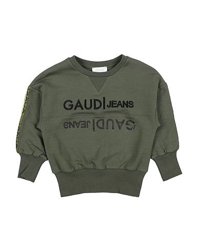 GAUDÌ Sweatshirt Militärgrün 95% Baumwolle, 5% Elastan
