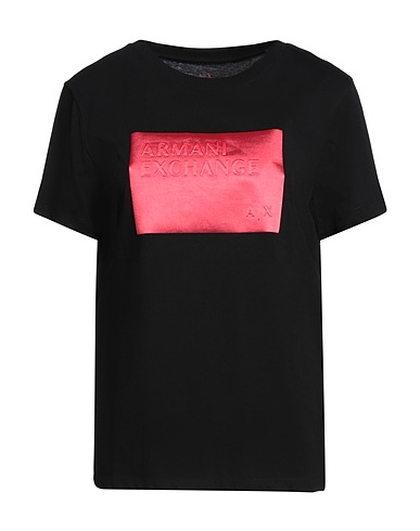 ARMANI EXCHANGE T-shirt Black 100% Cotton, Polyester