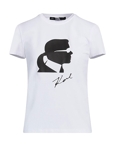 KARL LAGERFELD T-shirt White 95% Cotton, 5% Elastane
