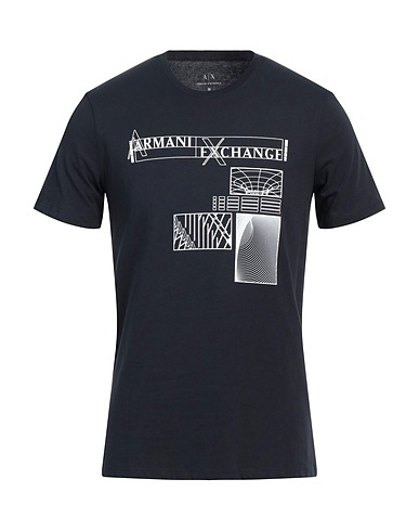 ARMANI EXCHANGE T-shirt Midnight blue 100% Cotton