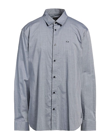 ARMANI EXCHANGE Kariertes Hemd Grau 100% Baumwolle