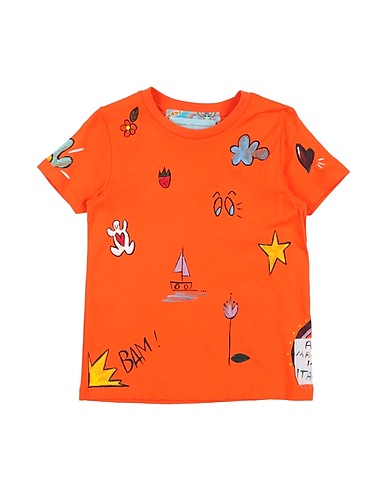 ALESSANDRO GHERARDESCHI T-shirt Πορτοκαλί 100% Οργανικό βαμβάκι