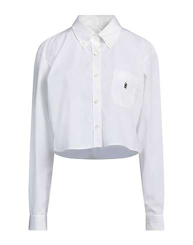 GIVENCHY Solid color shirts & blouses White 100% Cotton