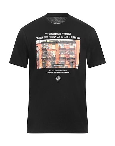 ARMANI EXCHANGE T-shirt Black 100% Cotton