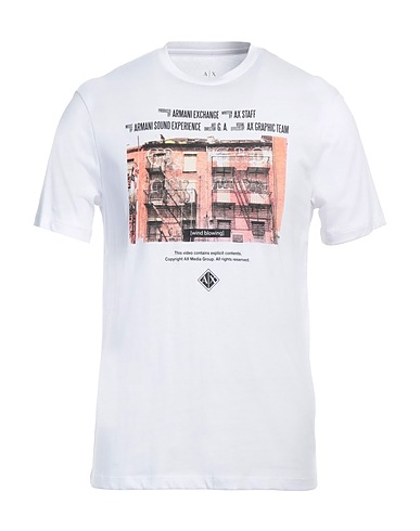 ARMANI EXCHANGE T-Shirt Weiß 100% Baumwolle
