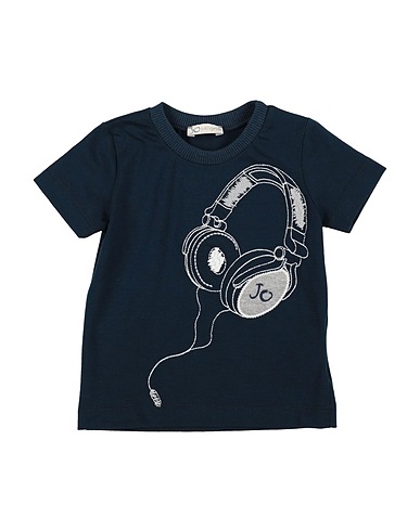 J.O. Milano T-shirt Midnight blue 95% Cotton, 5% Elastane