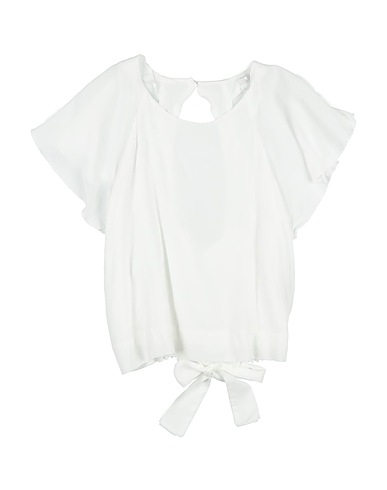 L:Ú L:Ú by MISS GRANT Top Bianco 100% Viscosa