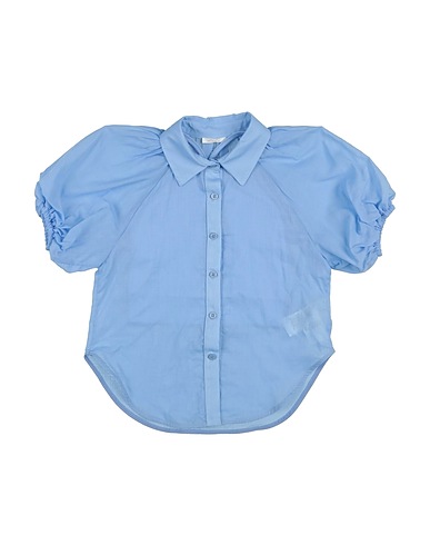 L:Ú L:Ú by MISS GRANT Solid colour shirts & blouses Light blue 100% Cotton