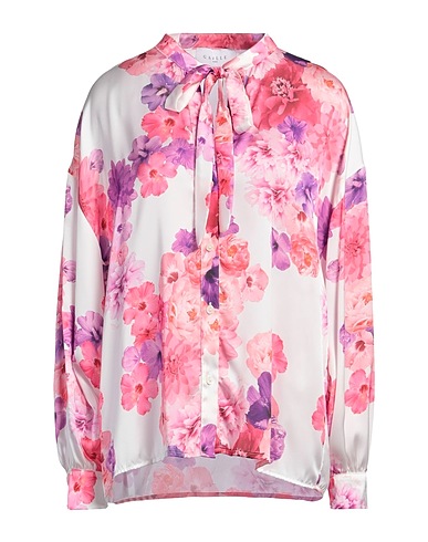 GAëLLE Paris Floral shirts & blouses White 100% Polyester