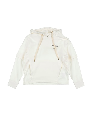 FRACOMINA MINI Hoodie BIANCO 95% Baumwolle, 5% Elastan