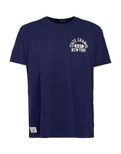 POLO RALPH LAUREN T-shirt Classic Fit Crest Jersey T-Shirt
 Navy blue 100% Cotton