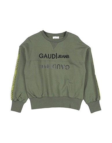 GAUDÌ Sweatshirt Militärgrün 95% Baumwolle, 5% Elastan