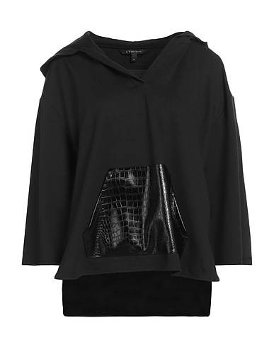 ARMANI EXCHANGE Hooded sweatshirt NERO 61% Viscose, 34% Polyamide, 5% Elastane, Polyurethane