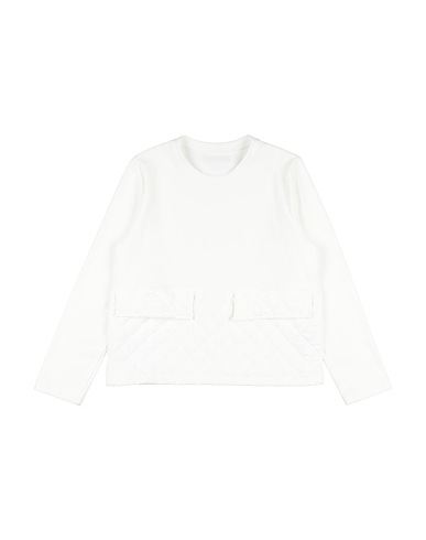 @MADILLY Sweatshirt White 94% Cotton, 6% Elastane, Polyester