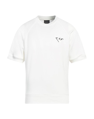 EMPORIO ARMANI Felpa Bianco 67% Modal, 33% Cotone, Elastan