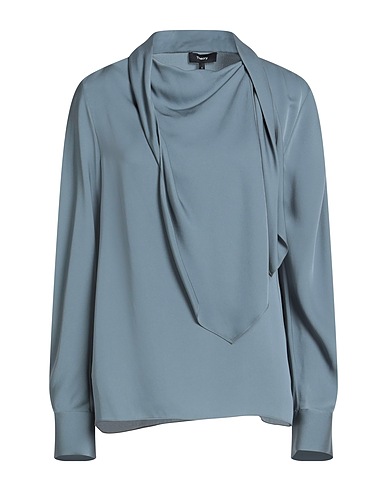 THEORY Silk top Slate blue 100% Silk