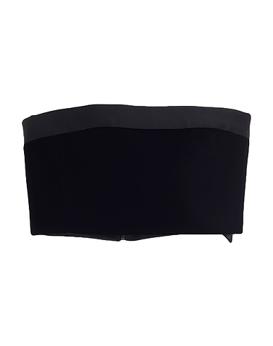 SAINT LAURENT Top Black 65% Viscose, 35% Cupro, Acetate