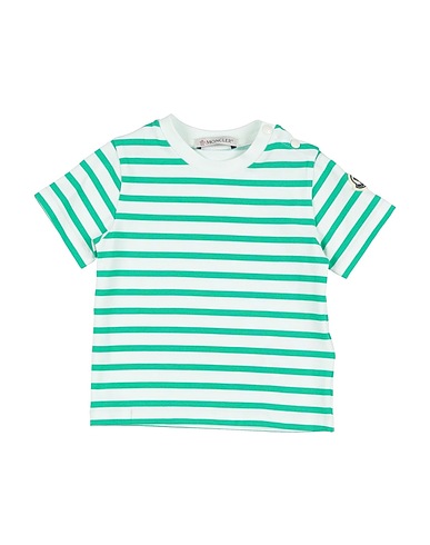 MONCLER T-shirt Green 92% Cotton, 8% Elastane