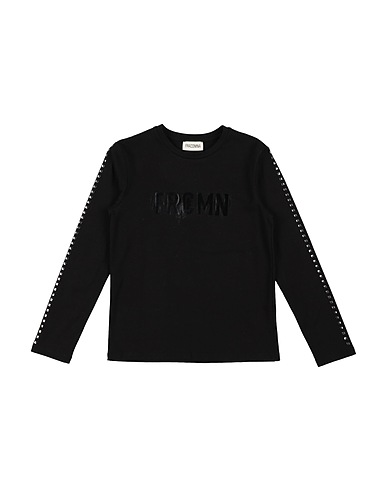 FRACOMINA MINI T-shirt Black 95% Cotton, 5% Elastane