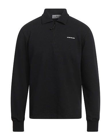 STONE ISLAND Sweatshirt Black 100% Cotton