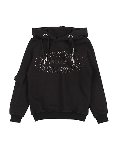 M.C.U. MARCO CASSESE UNION Hooded sweatshirt Black 100% Cotton