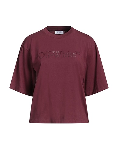 OFF-WHITE™ T-shirt Prugna 100% Cotone