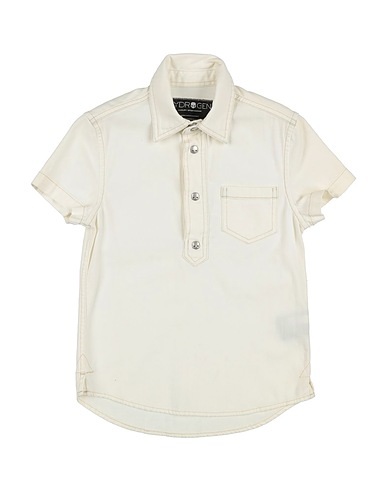 HYDROGEN Solid colour shirt 98% Cotton, 2% Elastane