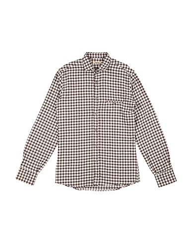 NUPKEET Patterned shirt Chocolate brown 100% Cotton