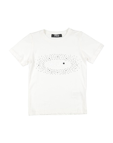 M.C.U. MARCO CASSESE UNION T-shirt Λευκό 100% Βαμβάκι, Κρύσταλλο Swarovski®