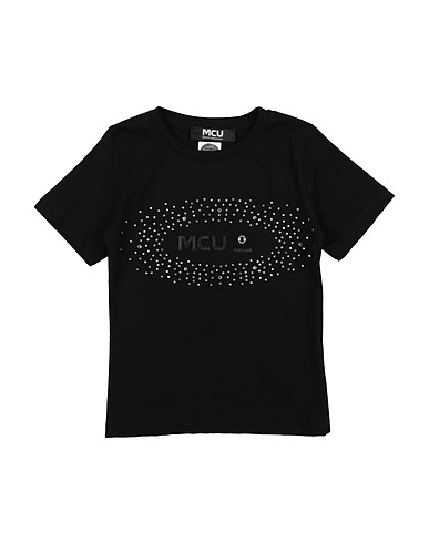M.C.U. MARCO CASSESE UNION T-shirt Nero 100% Cotone, Cristallo Swarovski®