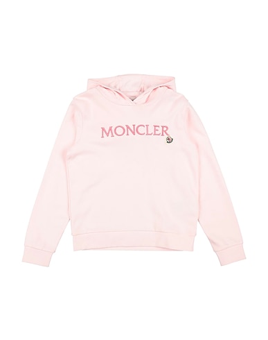 MONCLER Hooded track jacket  Light pink 100% Cotton