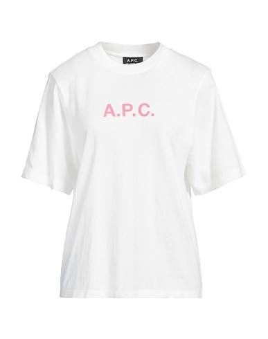 A.P.C. T-shirt White 100% Cotton, Elastane