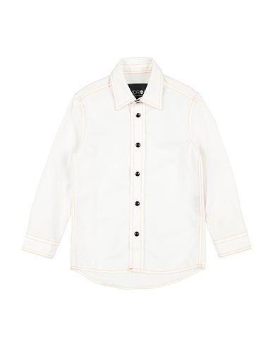HYDROGEN Camicia tinta unita Bianco 100% Cotone