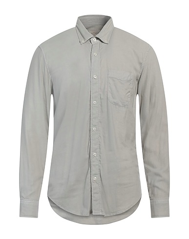 ALTEA Solid color shirt Light grey 50% Modal, 50% Cotton