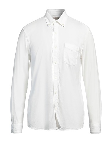 ALTEA Solid colour shirt White 50% Modal, 50% Cotton