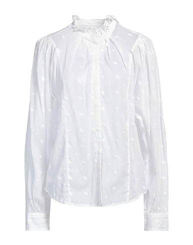 MARANT ÉTOILE Solid color shirts & blouses White 100% Cotton