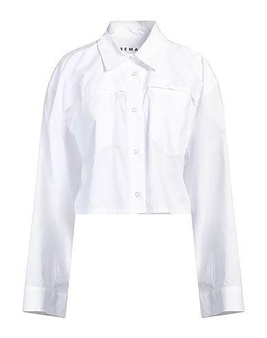 REMAIN BIRGER CHRISTENSEN Solid colour shirts & blouses White 100% Organic cotton