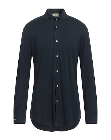 ALTEA Solid colour shirt Midnight blue 100% Cotton