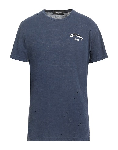 DSQUARED2 T-shirt Navy blue 88% Cotton, 12% Viscose