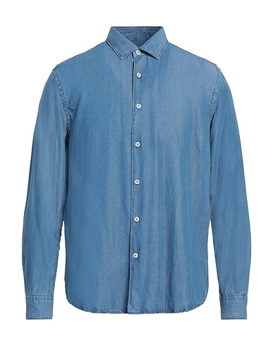 ALTEA Camicia di jeans Blu 100% Lyocell