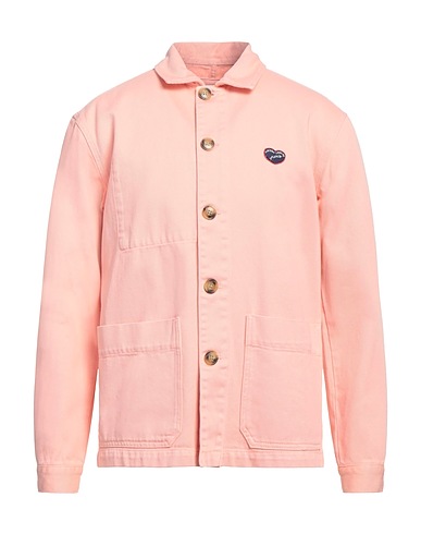 MAISON LABICHE Einfarbiges Hemd Lachs 100% Baumwolle