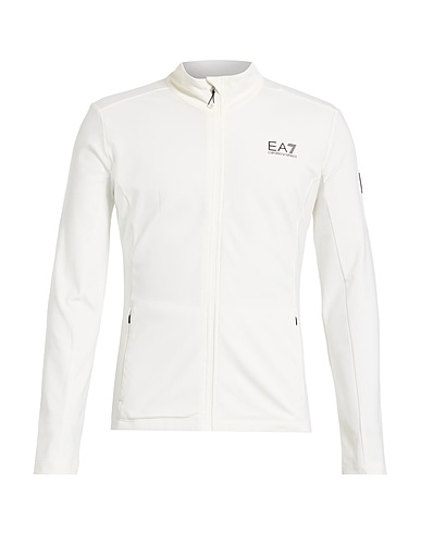 EA7 Sweat-shirt Blanc 92% Polyester, 8% Élasthanne